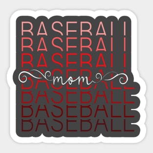 Baseball Mom Sticker